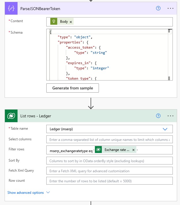 Dataverse List Rows