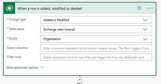 PowerAutomate Dataverse Row Added