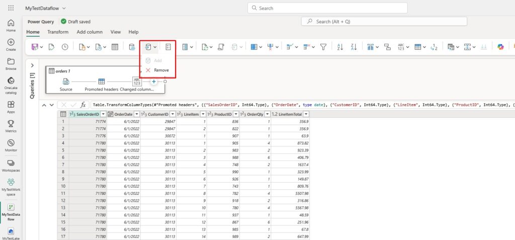Dataflow Gen2 Data Destination
