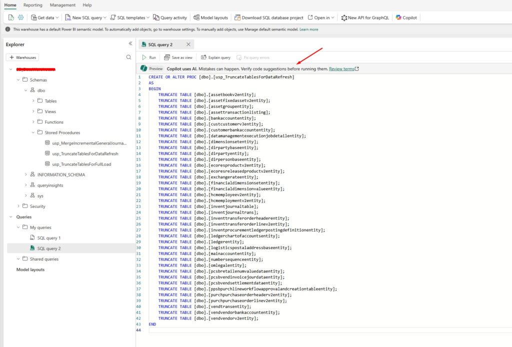 How to Truncate Tables in Microsoft Fabric with a Stored Procedure