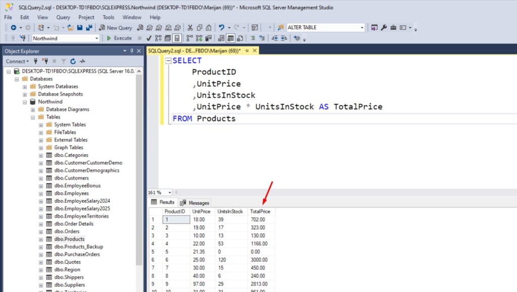 How to do Mathematical Operations in SQL