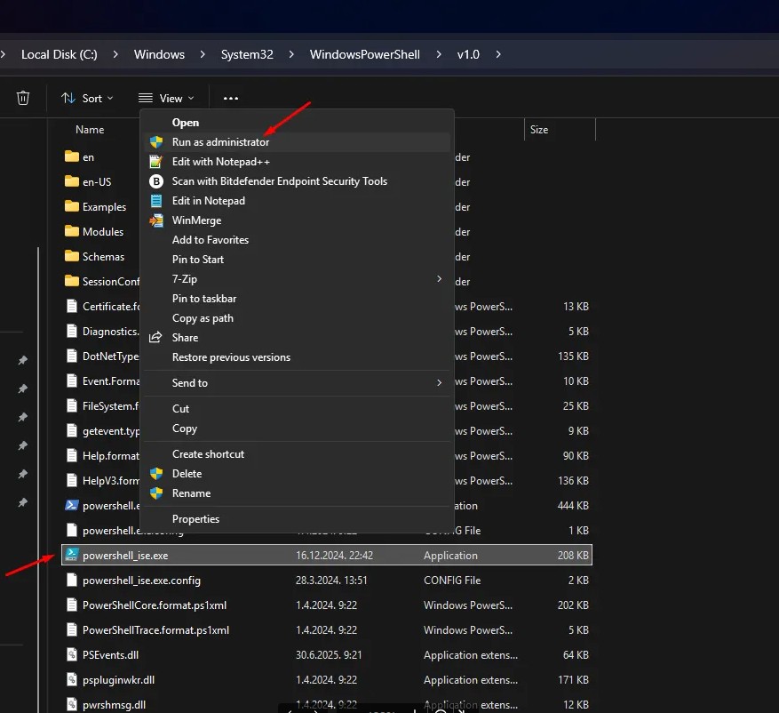 PowerShell Run as administrator