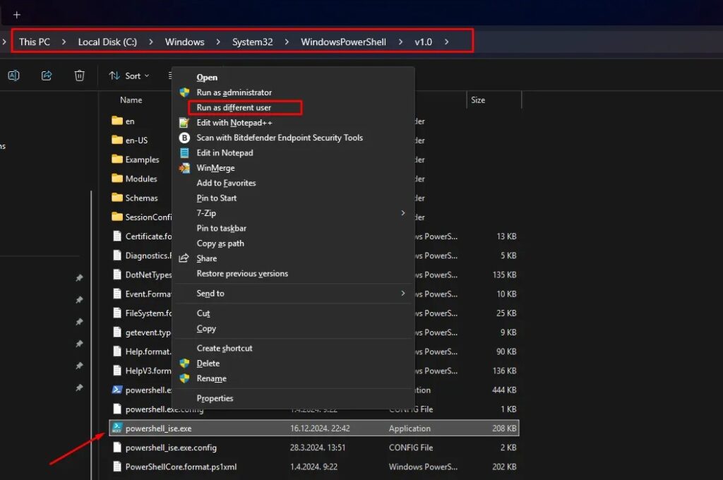 PowerShell Run as different user