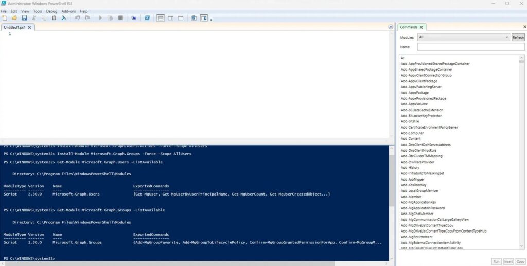 Verify Microsoft Graph PowerShell SDK installation