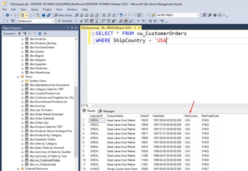 SQL Server Views with Parameters
