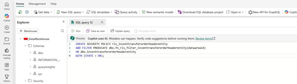 Microsoft Fabric RLS